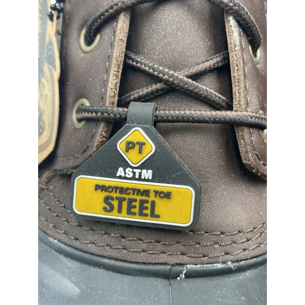 Georgia Muddog G6633 Mens US 14W Brown Waterproof EH Steel Toe Safety Work Boots